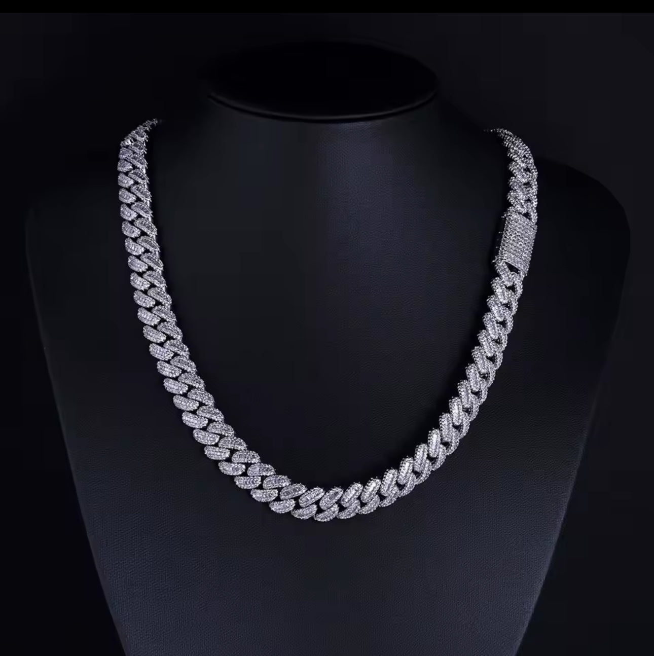 12mm Cuban Chain Men Women Hip Hop